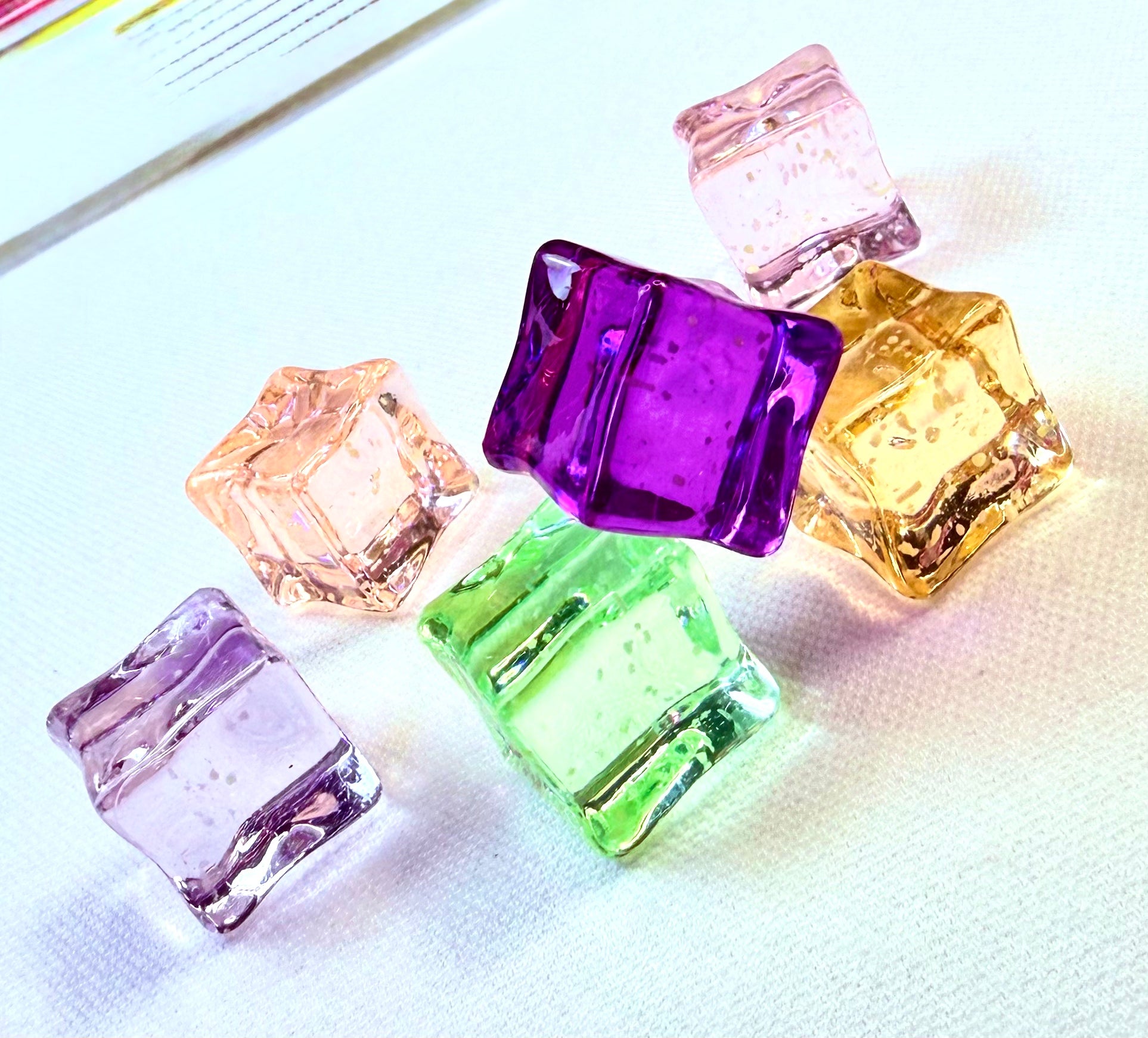 68 Random Packs of Realistic Acrylic Decorative Props for DIY Crafts Vases & Home Decor - Reusable & Colorful