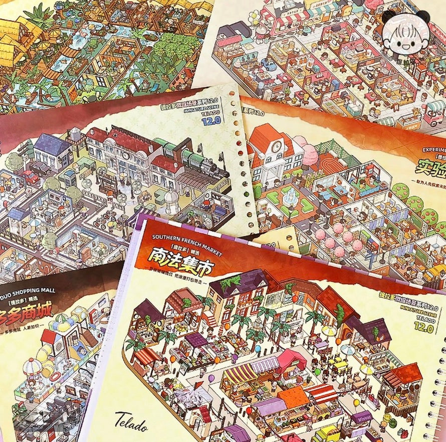 Miniature Scene Collection Book - Ethereal Scene Sticker Pack