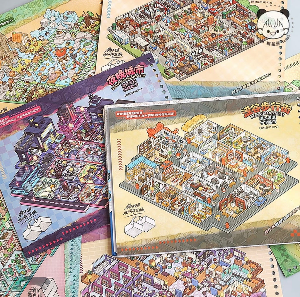 Miniature Scene Collection Book - Ethereal Scene Sticker Pack