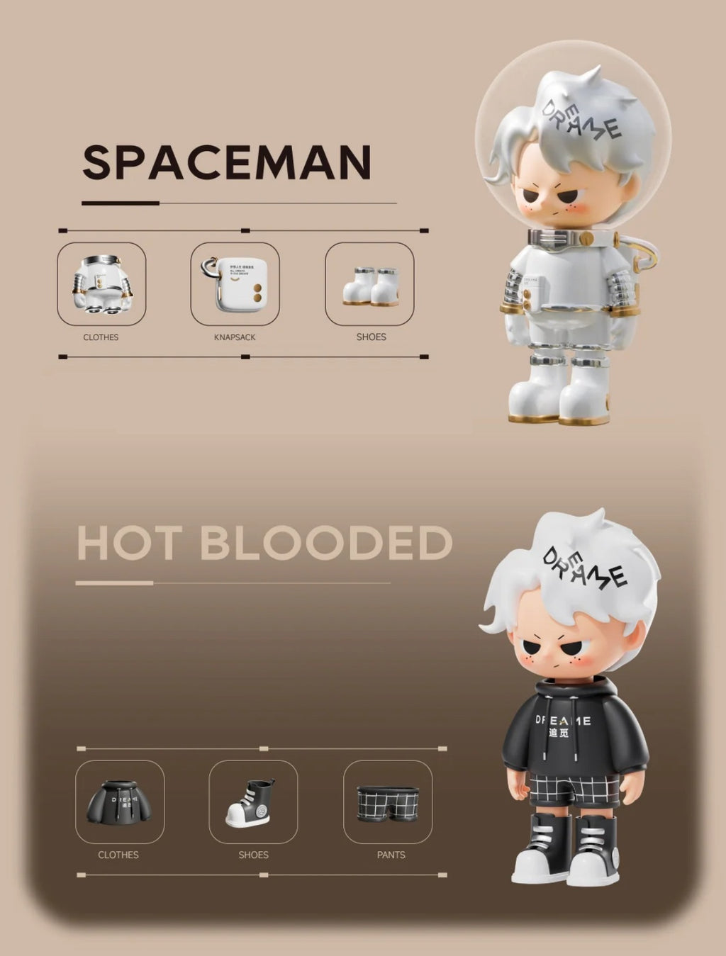 DREAM BOY BLIND BOXES- THE CLASSIC SERIES ACTION FIGURES