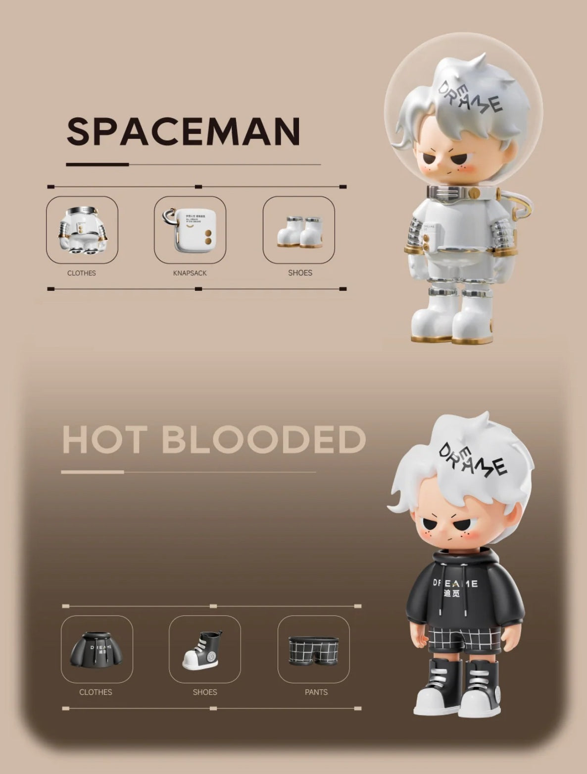 DREAM BOY BLIND BOXES- THE CLASSIC SERIES ACTION FIGURES