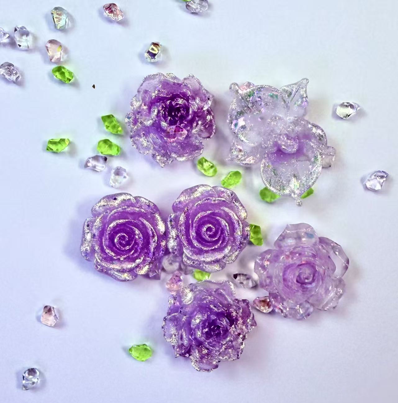 2026 The Season of the Year Flower DIY Charms – Make Your DIY Shine Day & Night! Cute Acrylic Decor for Parties, Gifts & Wristbands