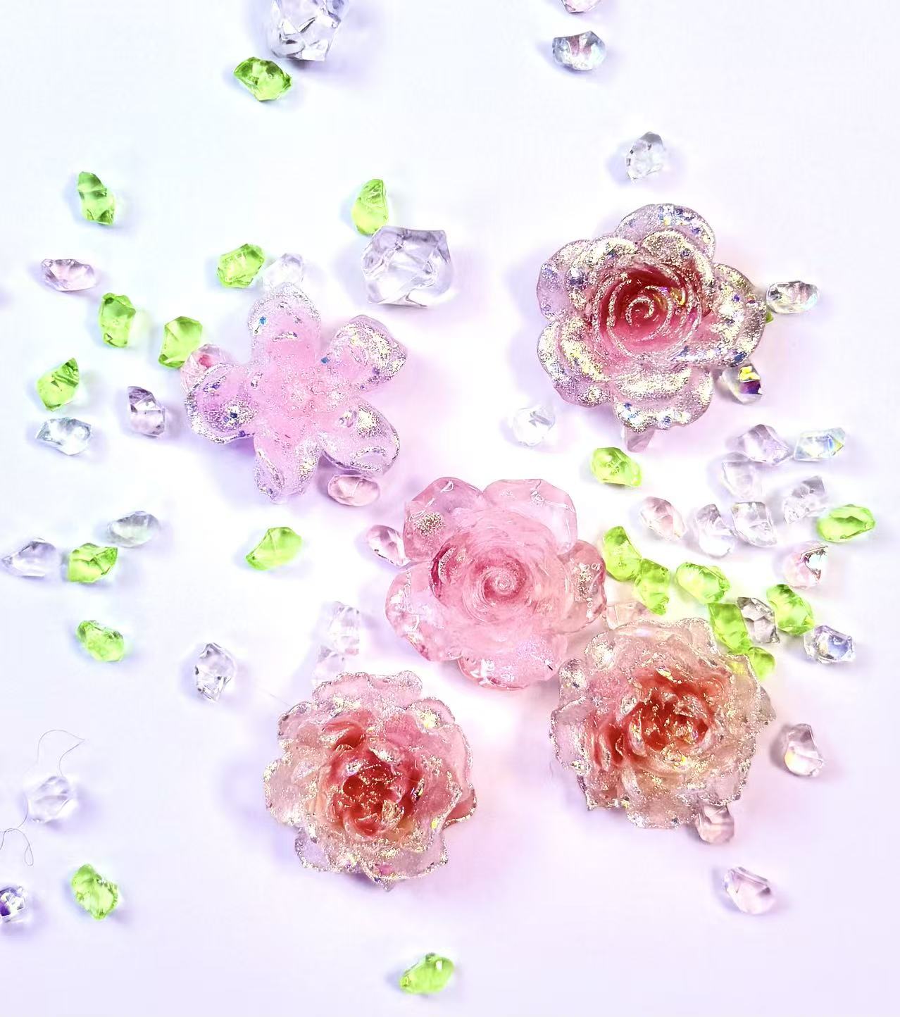 2026 The Season of the Year Flower DIY Charms – Make Your DIY Shine Day & Night! Cute Acrylic Decor for Parties, Gifts & Wristbands