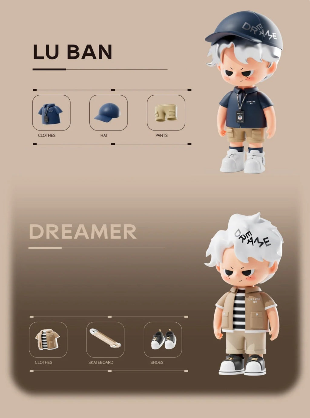 DREAM BOY BLIND BOXES- THE CLASSIC SERIES ACTION FIGURES