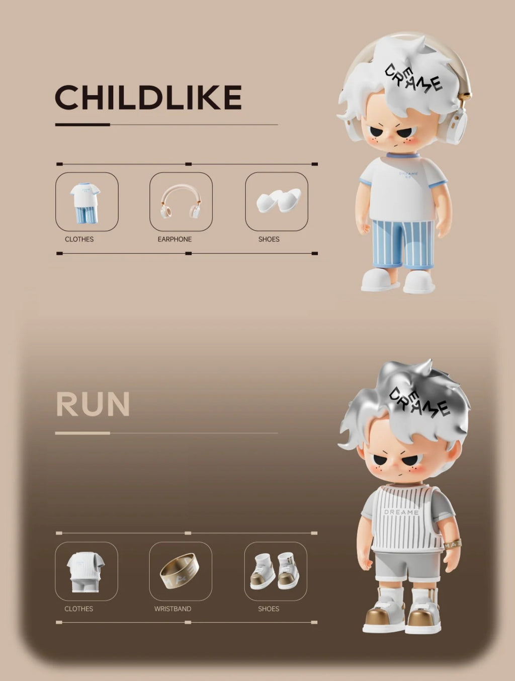 DREAM BOY BLIND BOXES- THE CLASSIC SERIES ACTION FIGURES