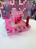 Turnable Pen holder / brush holder with Ice cube- Clear Color