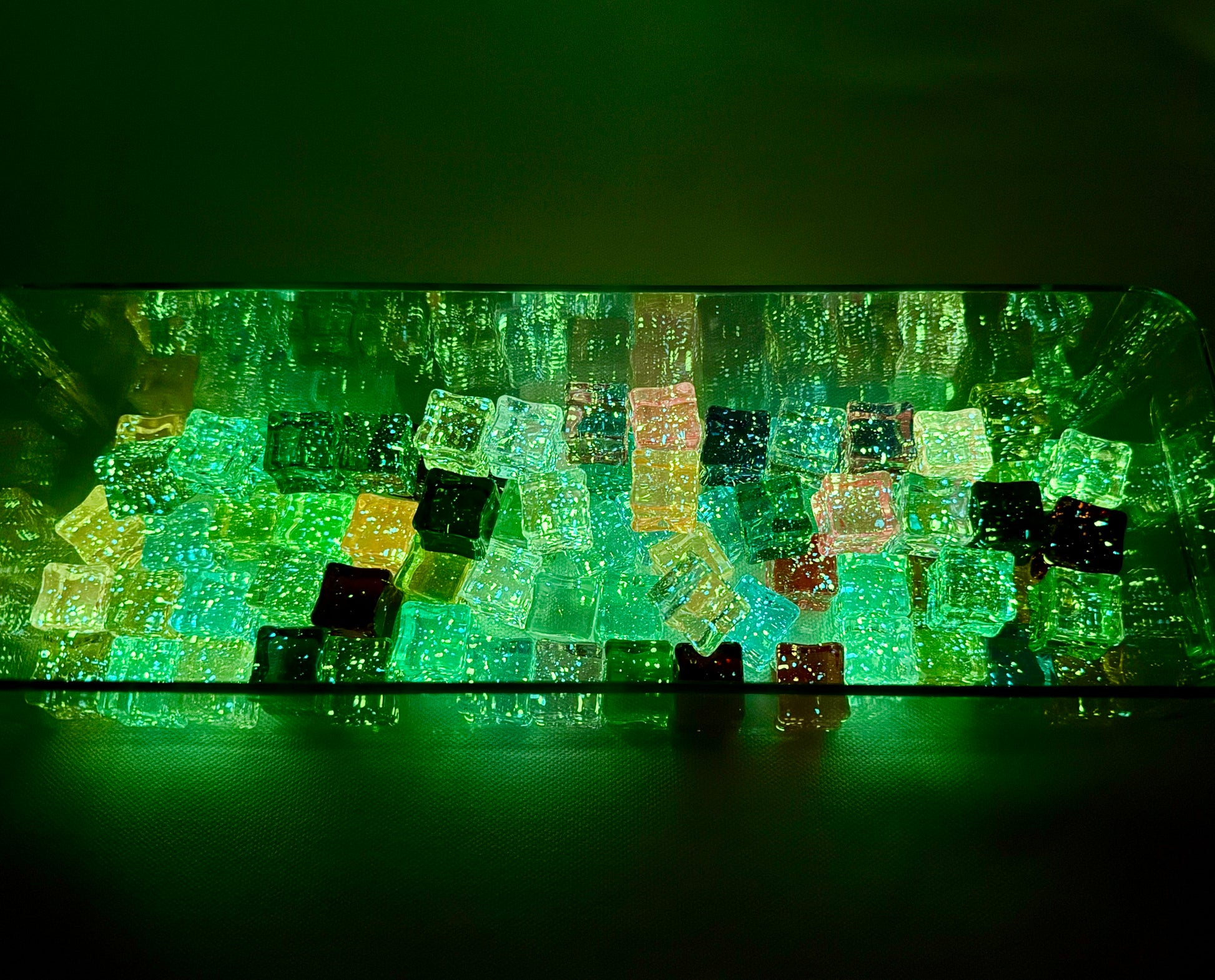 1. The Fairy Dew 20 bags Glowin Resin Fake Ice Cubes - Random Packs of Realistic Acrylic Decorative Props for DIY Crafts Vases & Home Decor - Reusable & Colorful