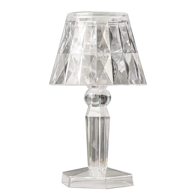 Crystal-Style LED Table Lamp – Modern Touch Control Night Light for DIY