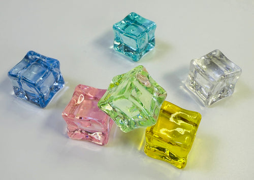 1. The Fairy Dew 20 bags Glowin Resin Fake Ice Cubes - Random Packs of Realistic Acrylic Decorative Props for DIY Crafts Vases & Home Decor - Reusable & Colorful