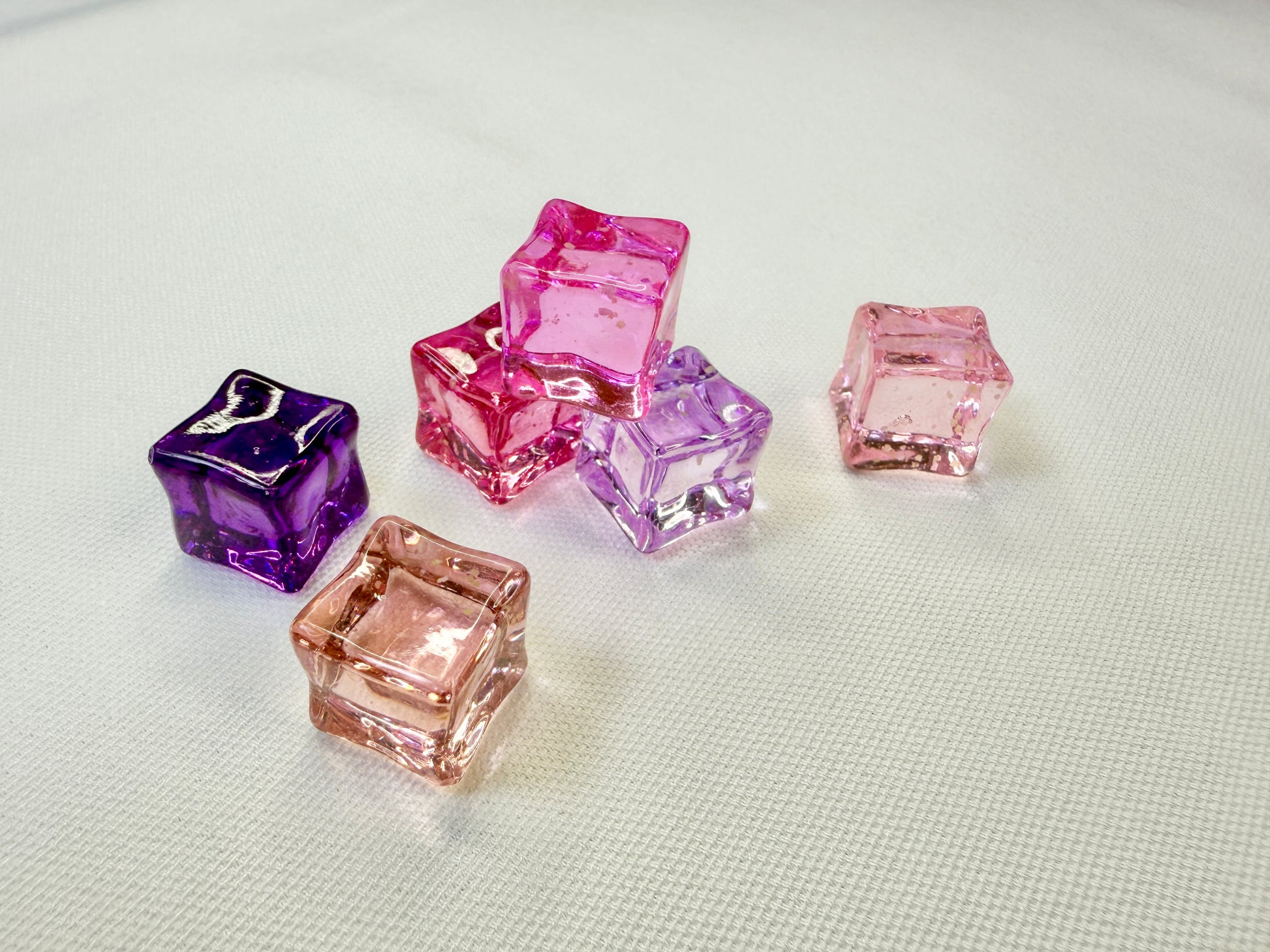 The Mystery of Secret Glowin Resin Fake Ice Cubes - Boss 56 Packs Realistic Acrylic Decorative Props for DIY Crafts Vases & Home Decor - Reusable & Colorful