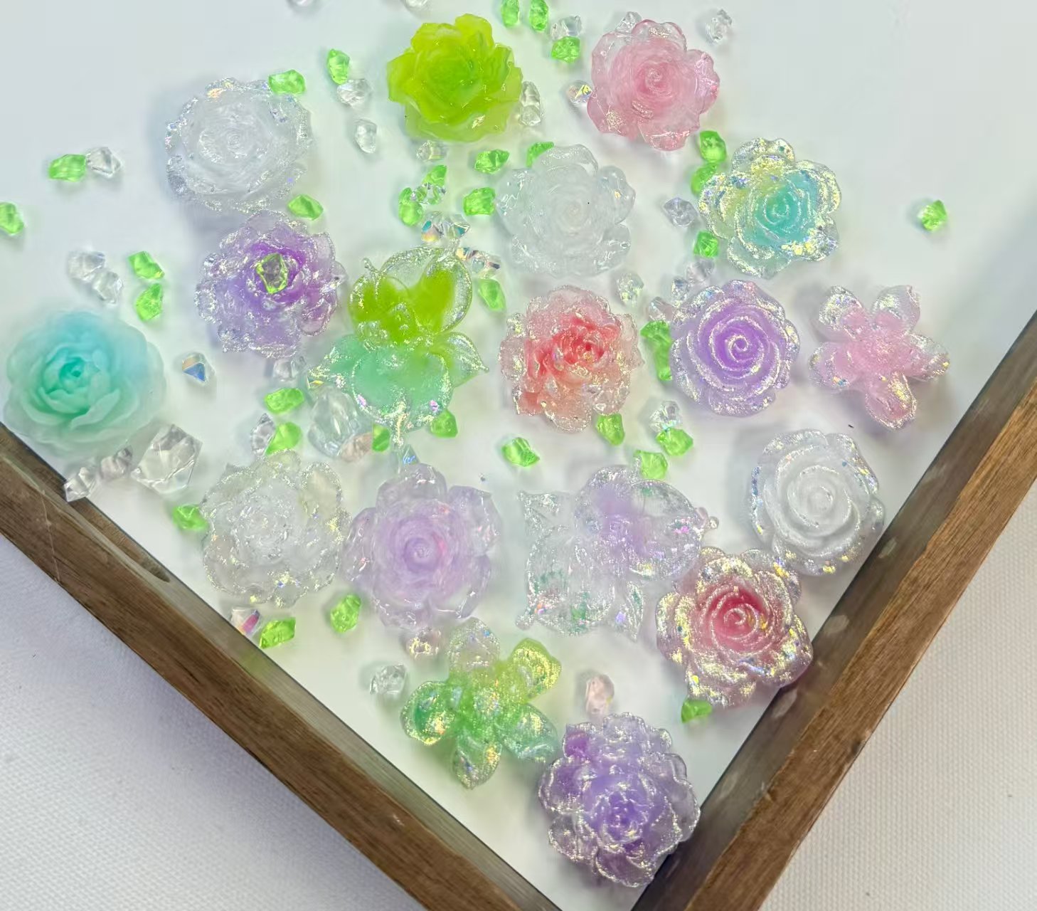 2026 The Season of the Year Flower DIY Charms – Make Your DIY Shine Day & Night! Cute Acrylic Decor for Parties, Gifts & Wristbands